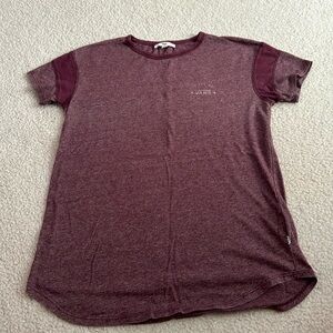Vans burgundy t-shirt.
